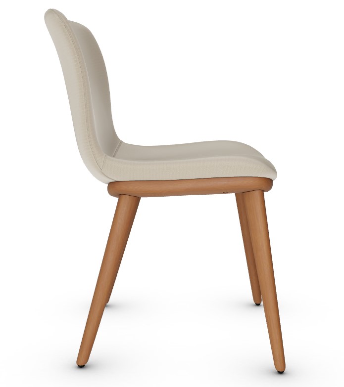Annie Malmo Fabric/Wood Dining Chair