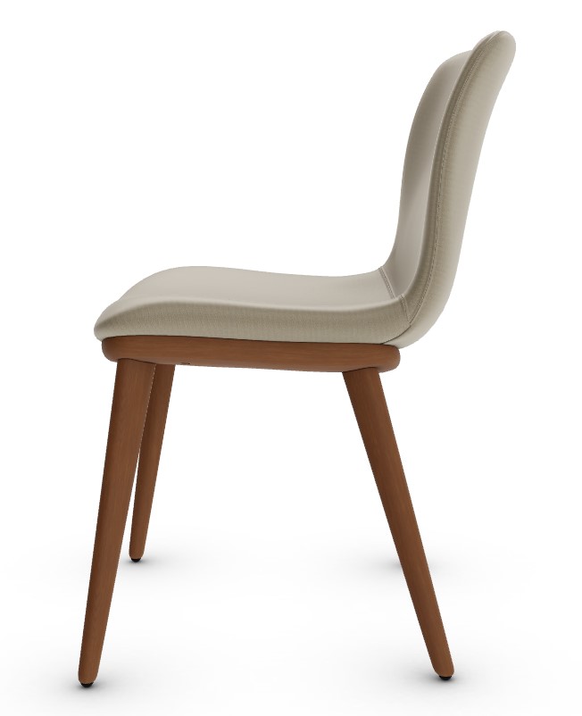 Annie Malmo Fabric/Wood Dining Chair