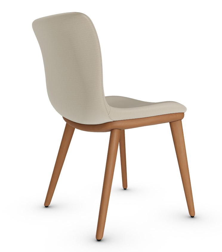Annie Malmo Fabric/Wood Dining Chair