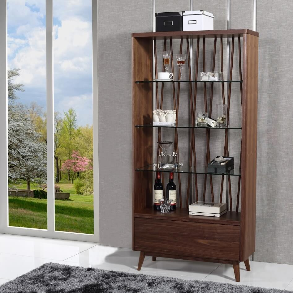 Anthrop Wood Display Cabinet