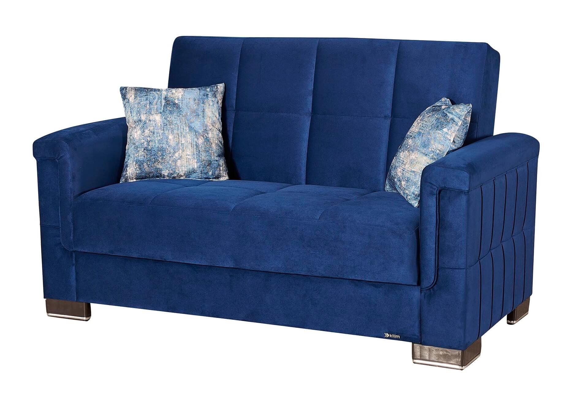 Armada Pro Fabric/PU Convertible Loveseat