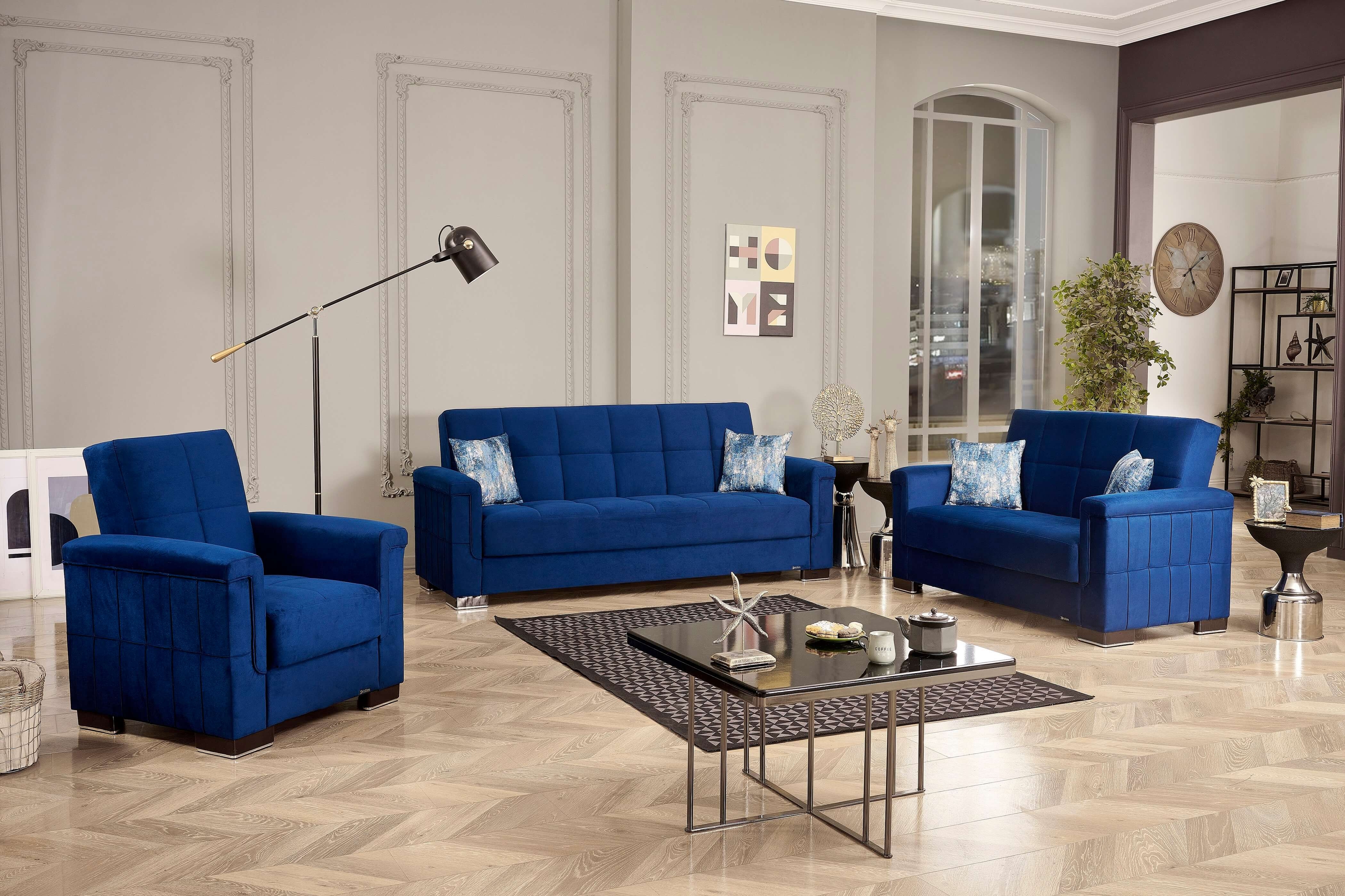 Armada Pro Fabric/PU Convertible Living Room Set