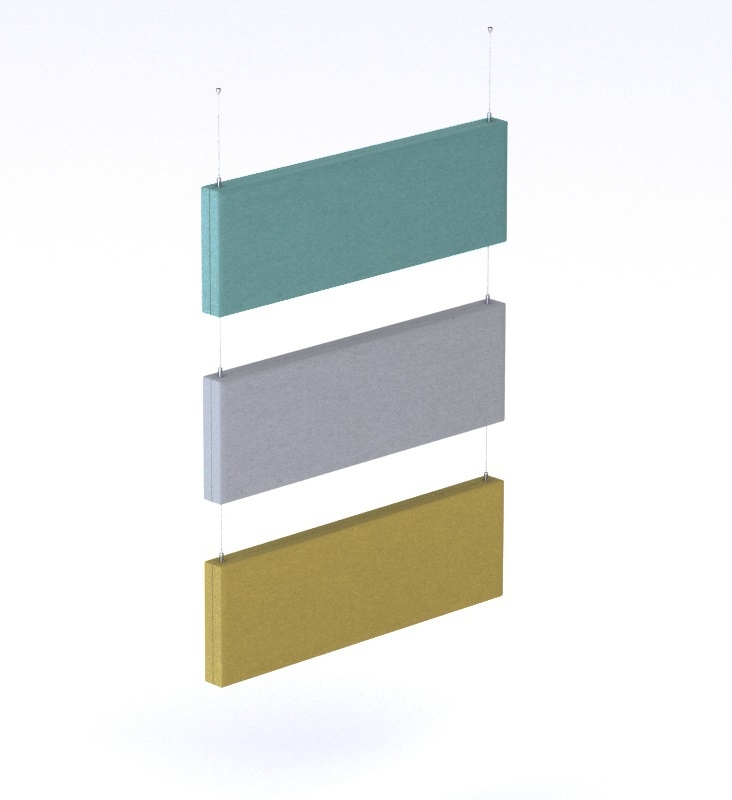 Modus Customizable Sound Absorbing Vertical Ceiling Panels