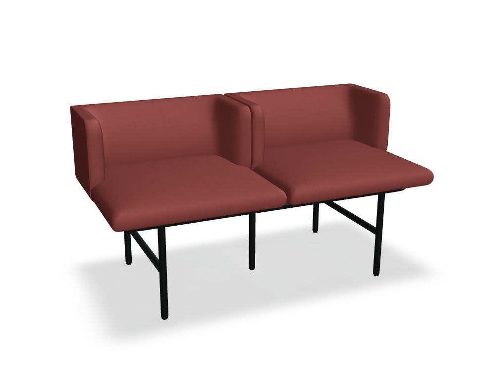 Agora reception bench for 2/3 people - MDD