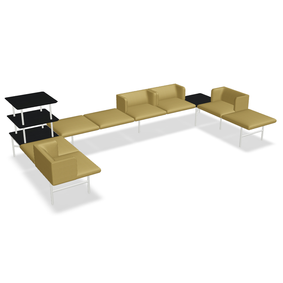 Agora 10 Segment Seating Bench by MDD