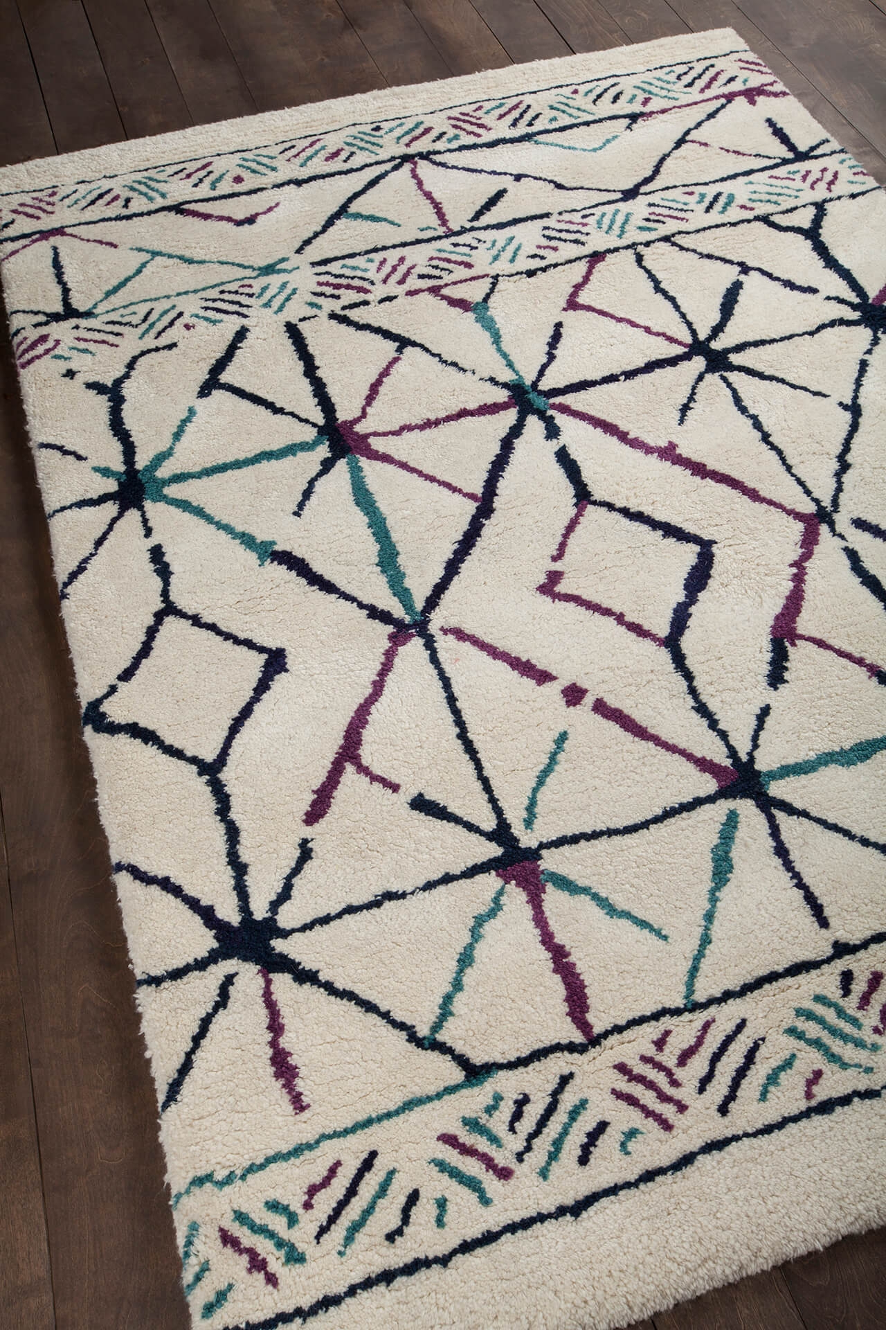 Arcon Wool Rectangular Hand-woven Rug