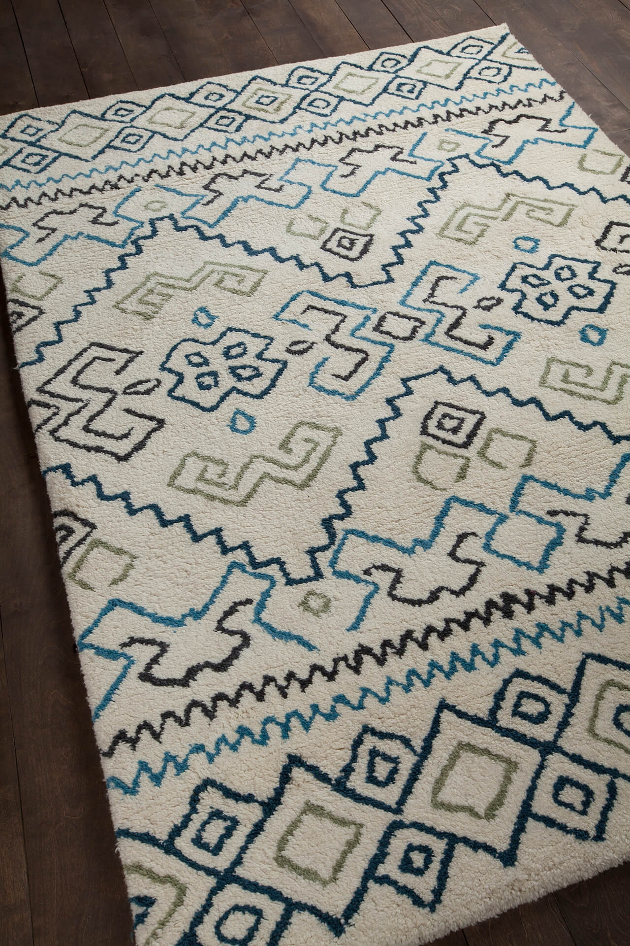 Arcon Wool Rectangular Hand-woven Rug