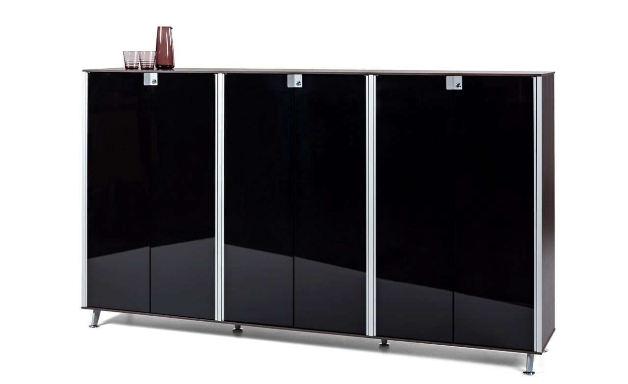 Block 30 Office Storage Cabinet w/Glass Doors