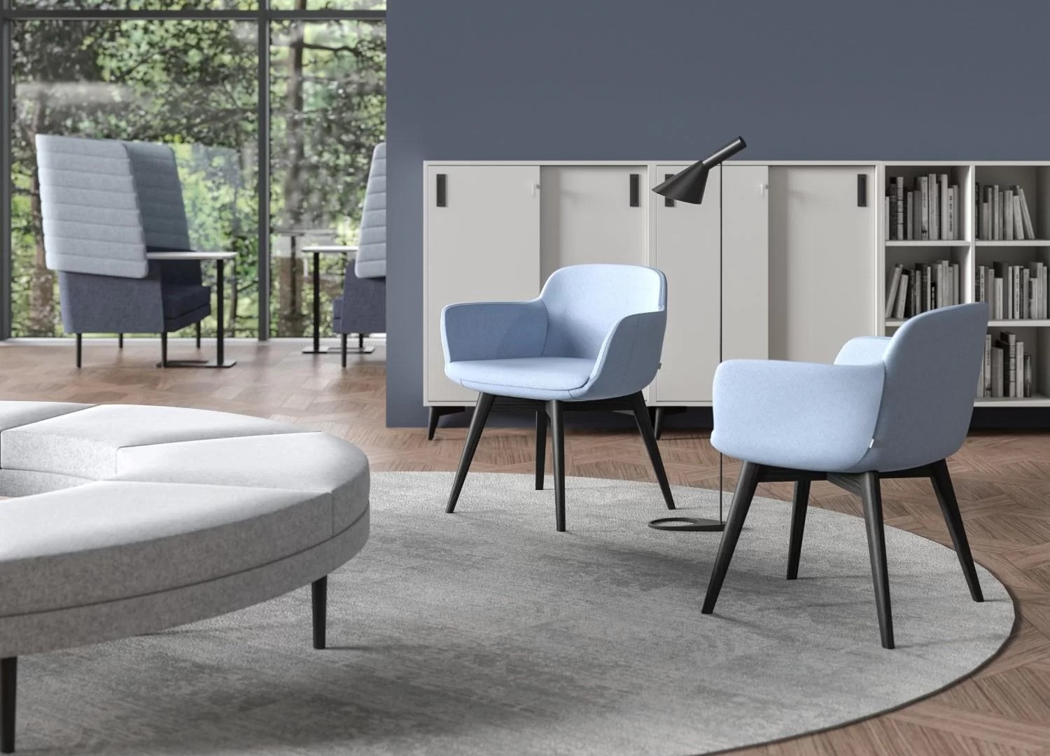 Arcipelago One Seater Curved Pouf
