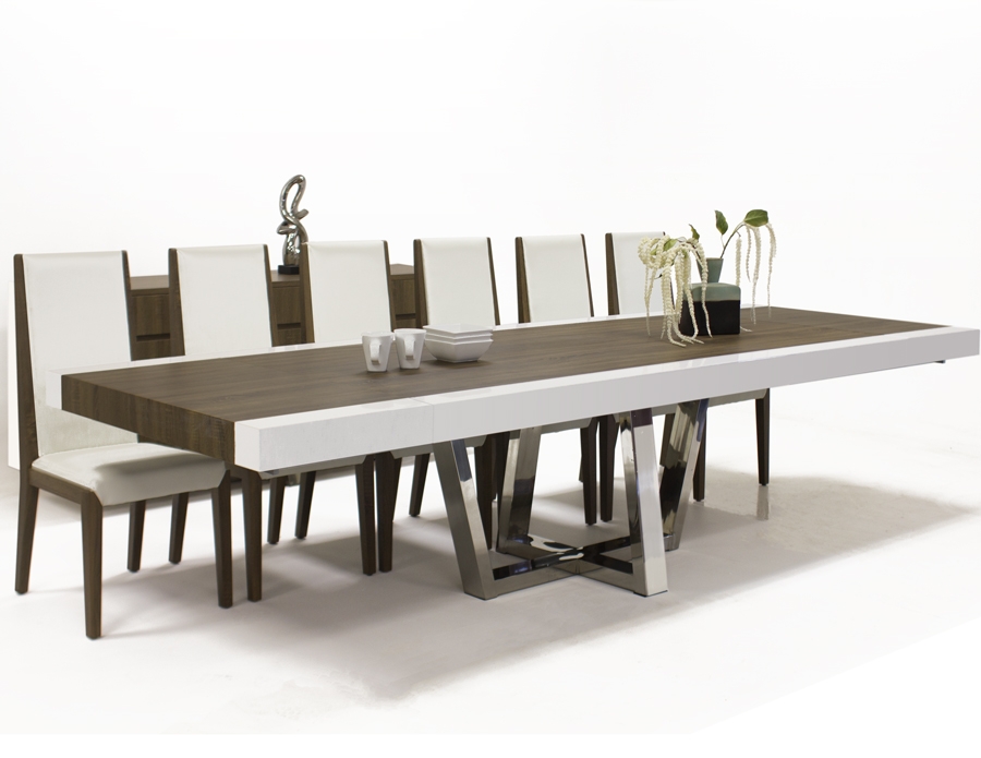 Aria Wood/Metal Extendable Dining Table