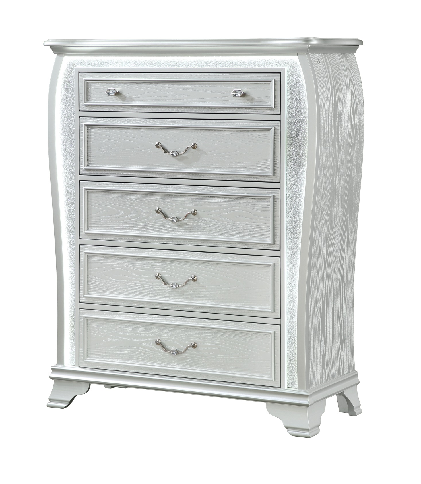 Aria Panel Bedroom Set with LED