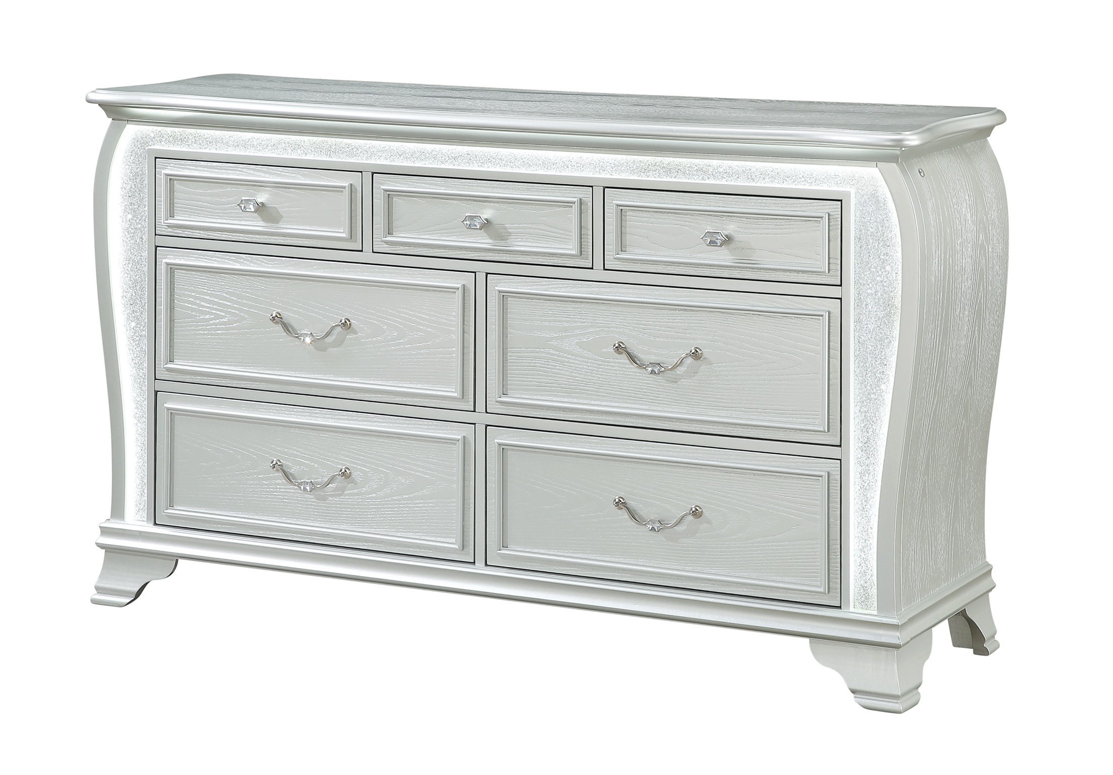 Aria Panel Bedroom Set with LED
