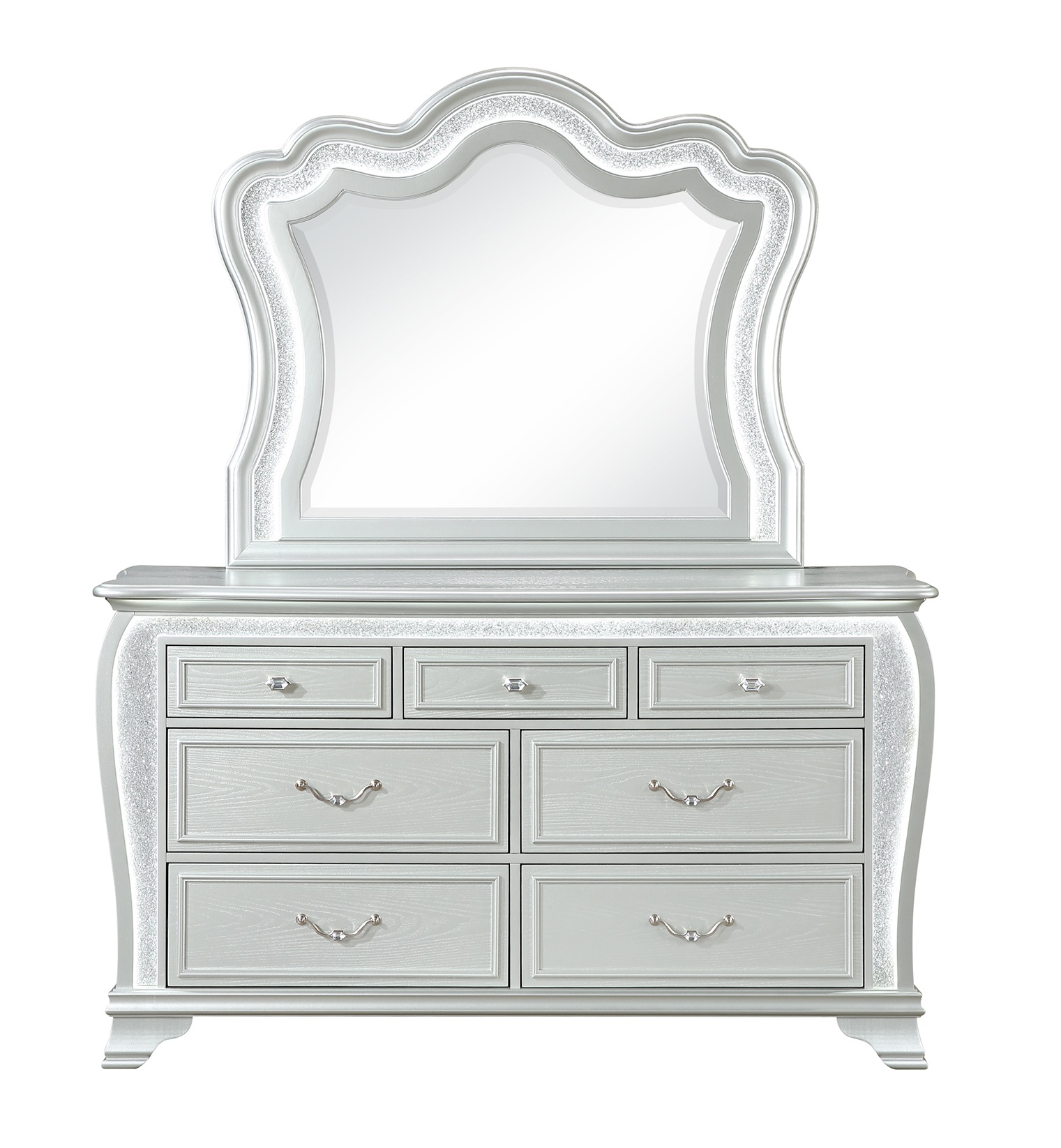 Aria Panel Bedroom Set with LED
