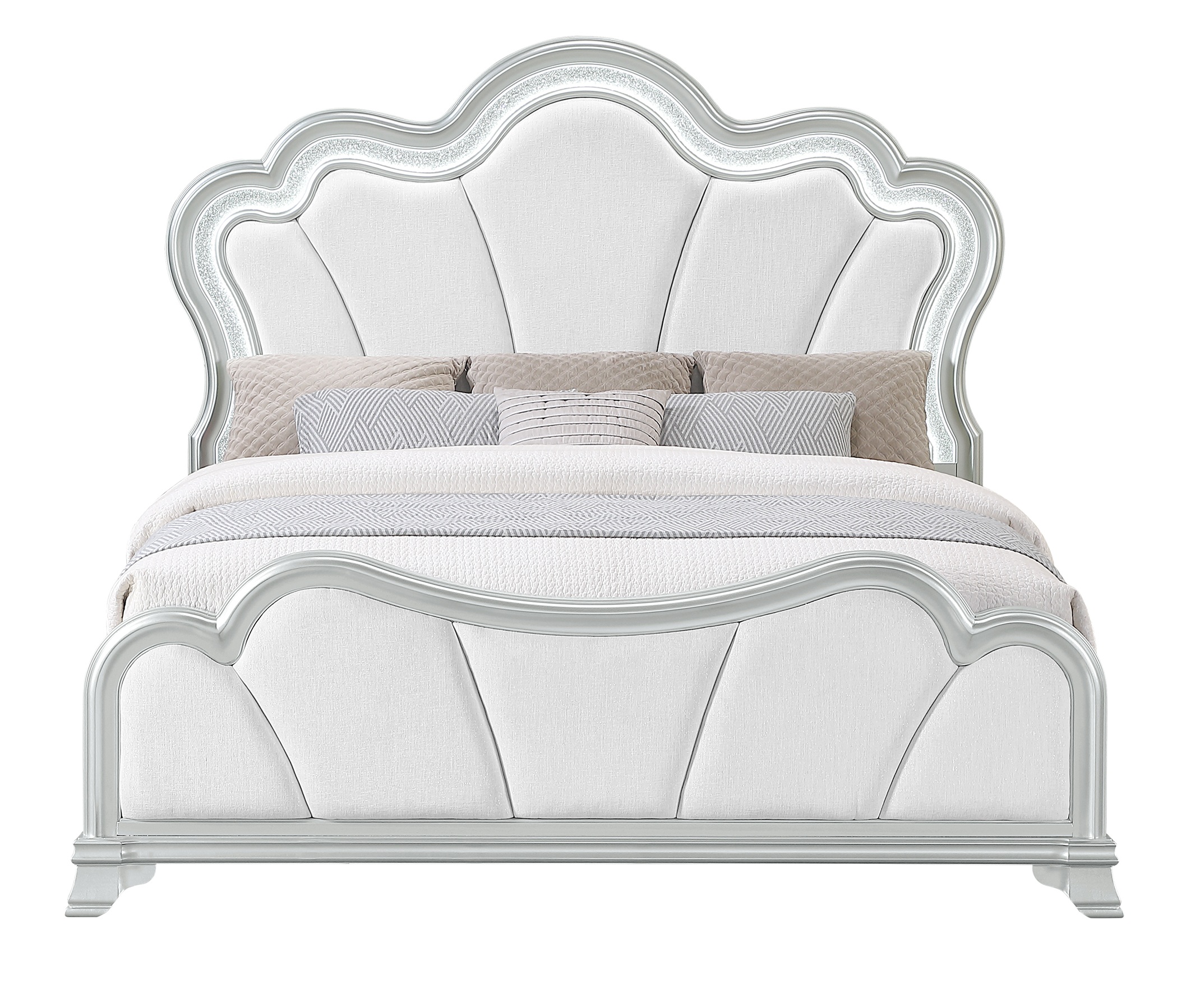 Aria Panel Bedroom Set with LED