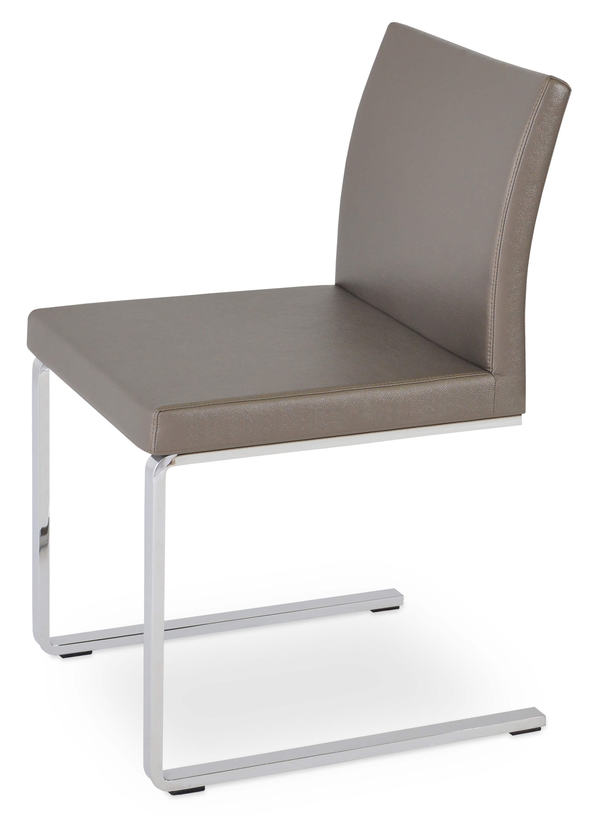 Aria Flat Dining Chair w/Metal Base