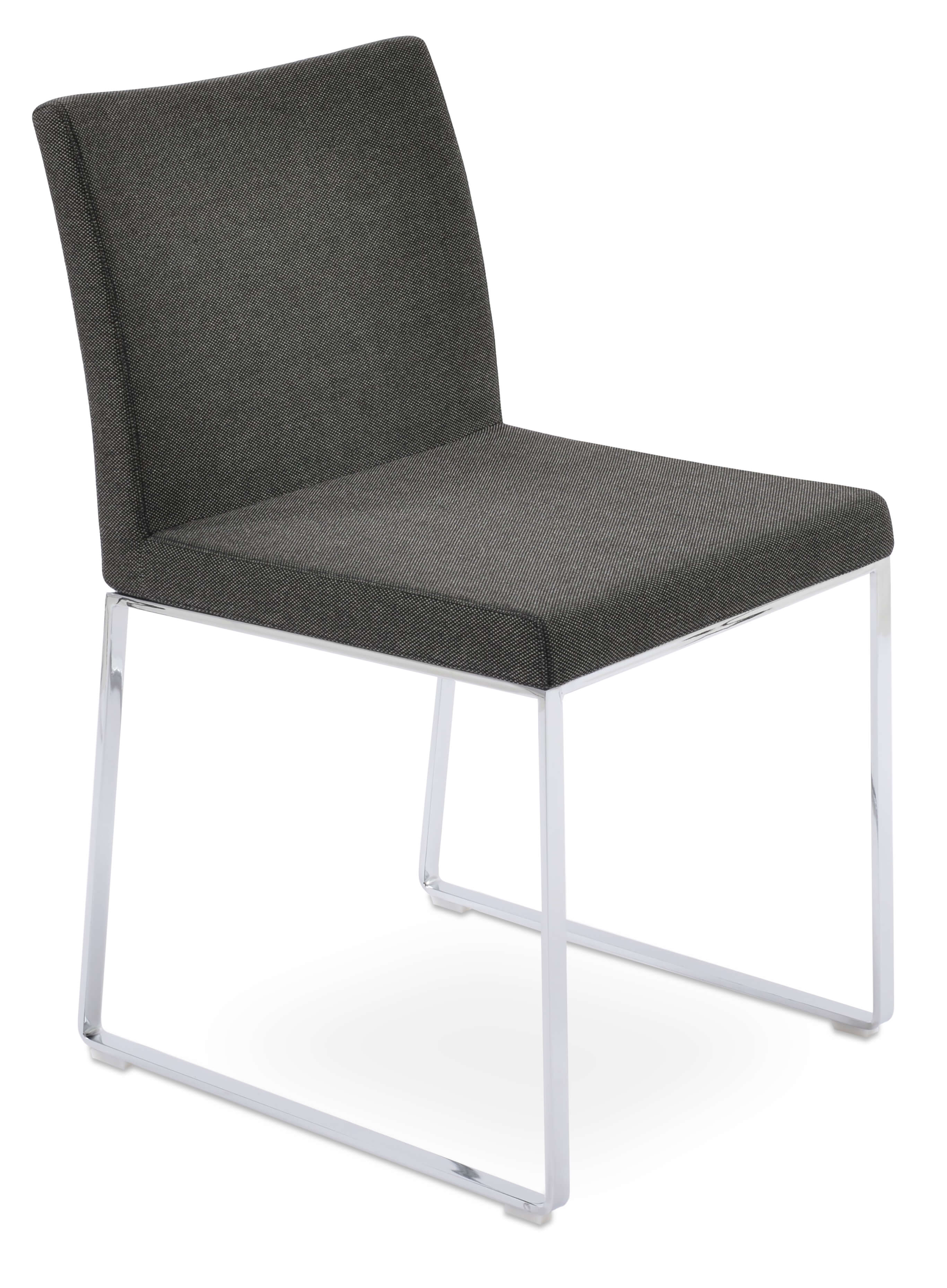 Aria Sled Dining Chair w/Metal Base