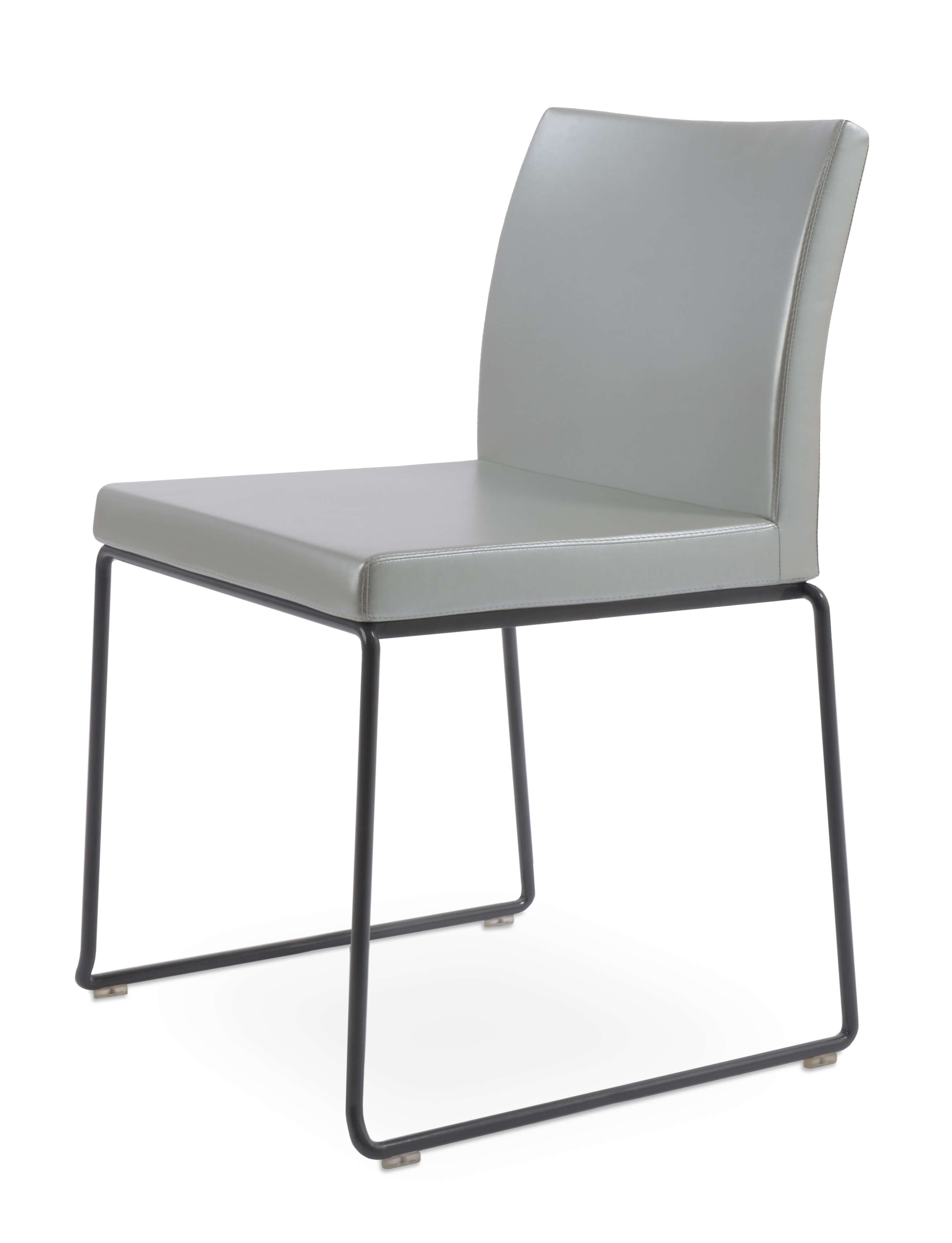 Aria Wire Stackable Dining Chair w/Metal Base