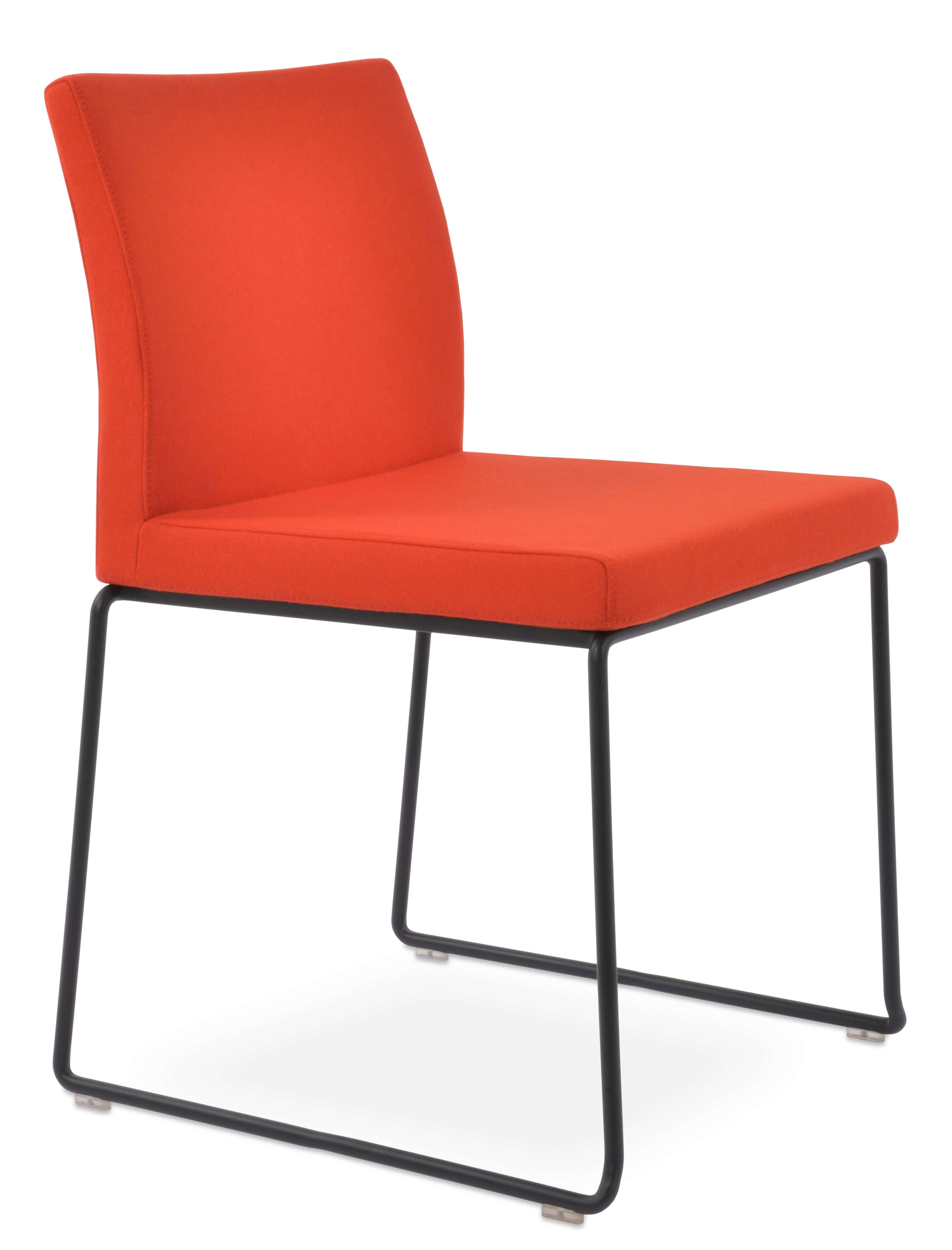 Aria Wire Stackable Dining Chair w/Metal Base