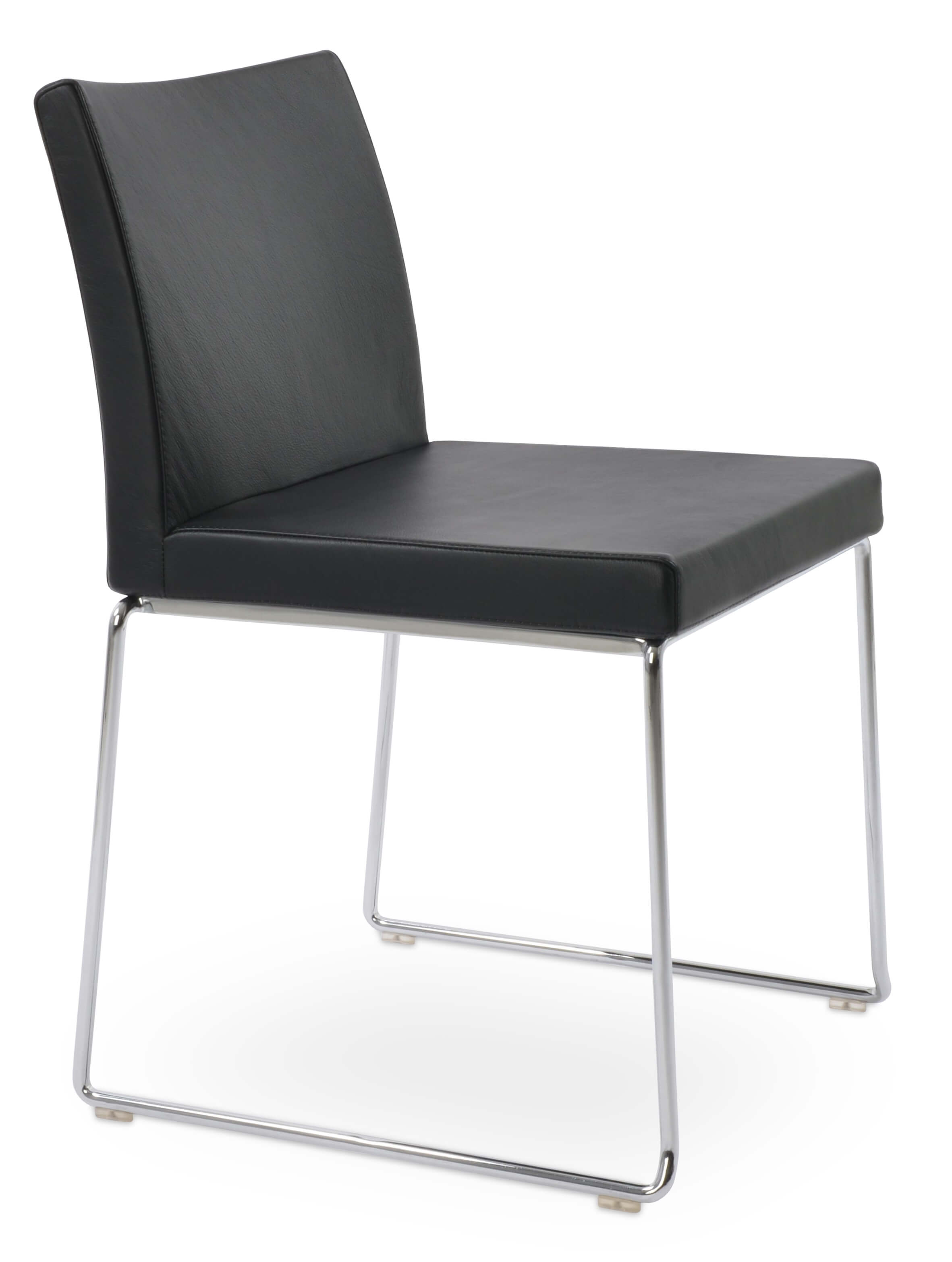 Aria Wire Stackable Dining Chair w/Metal Base