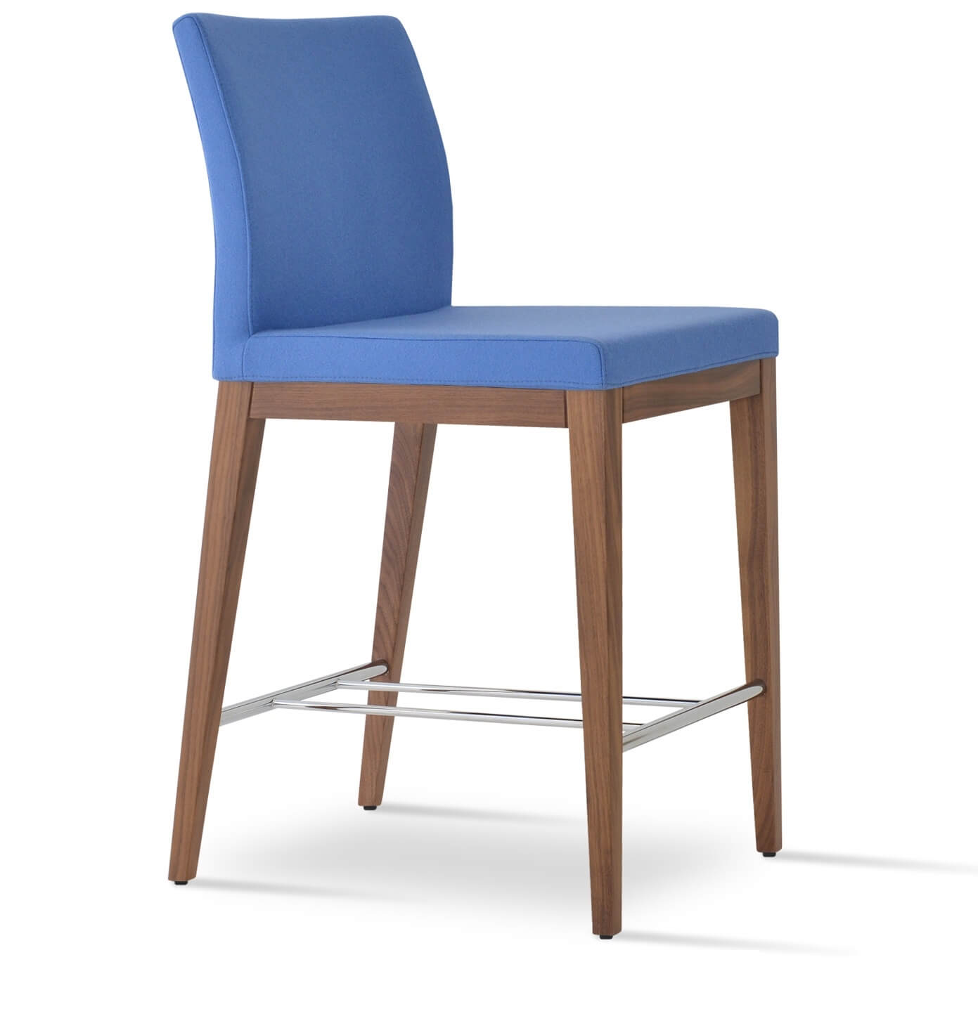Aria Counter Stool w/Wood Base