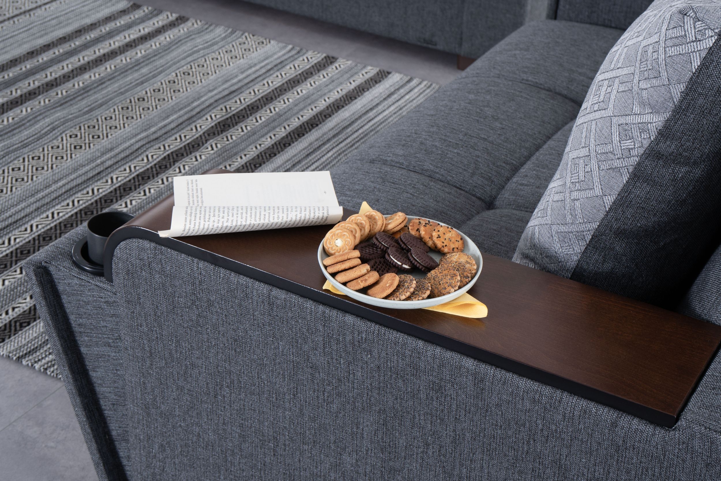 SM Ariana Fabric Sleeper Loveseat with Storage