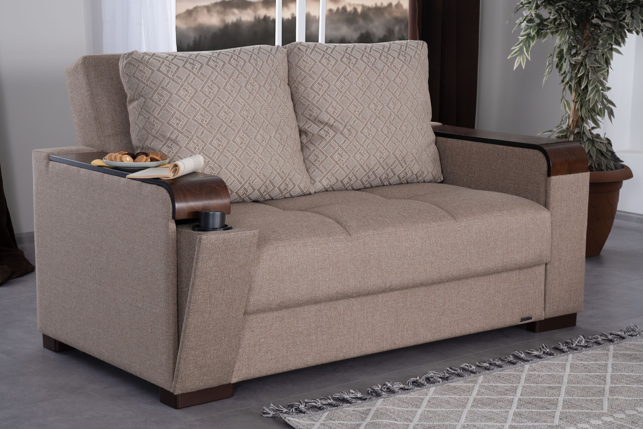 SM Ariana Fabric Convertible Living Room Set