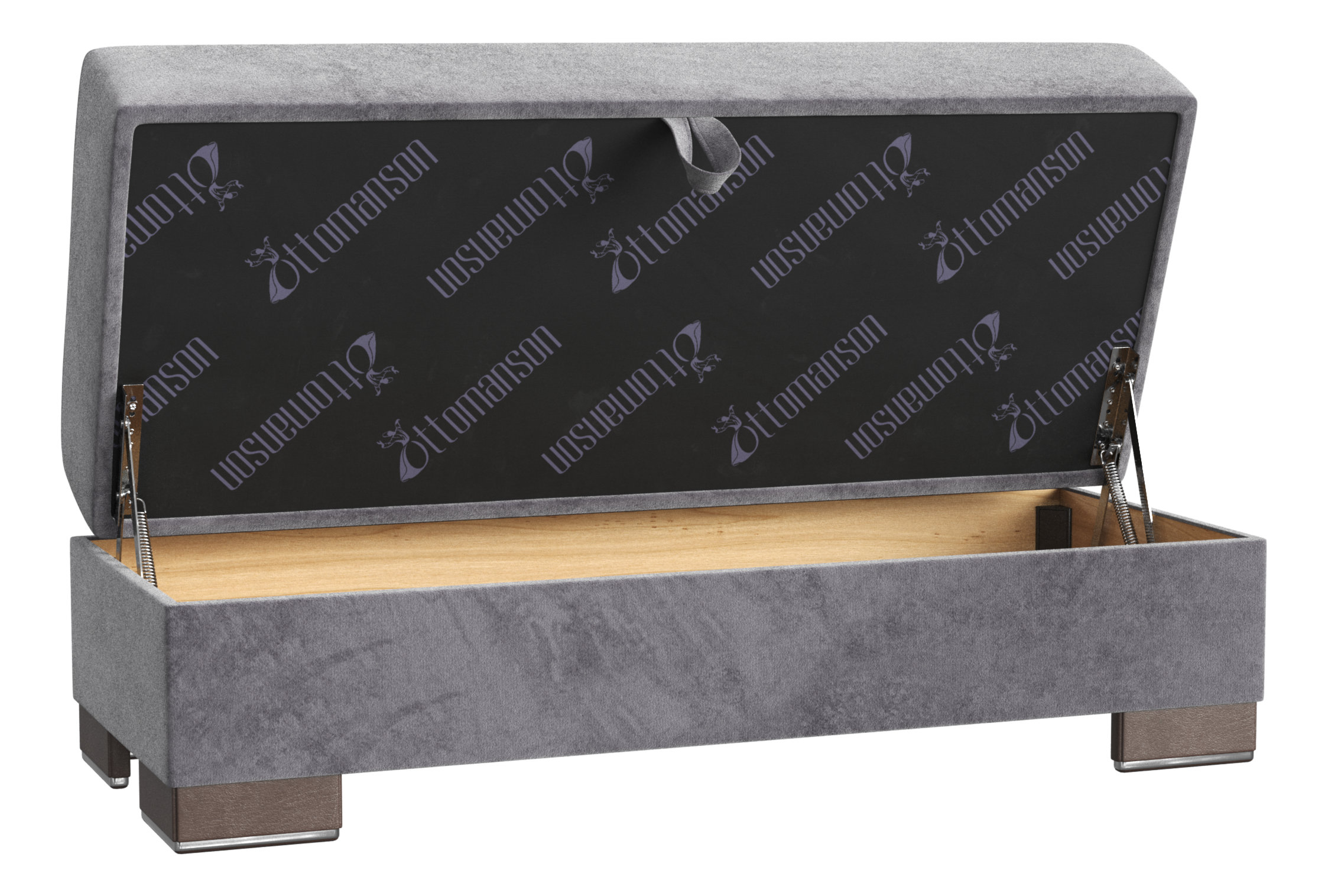 Armada Fabric/PU Lounge Storage Ottoman