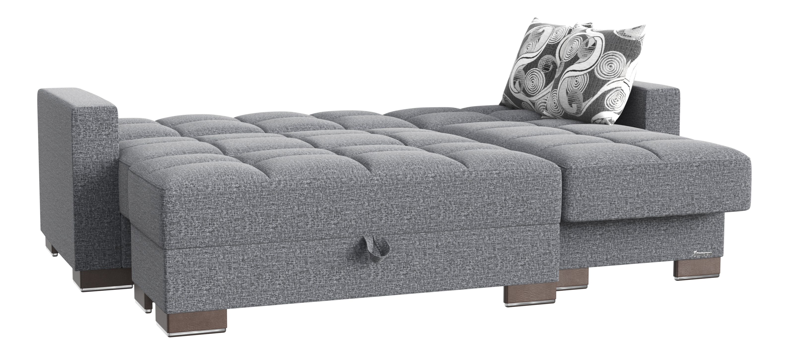 Armada Fabric Convertible L-Shaped Sectional Sofa