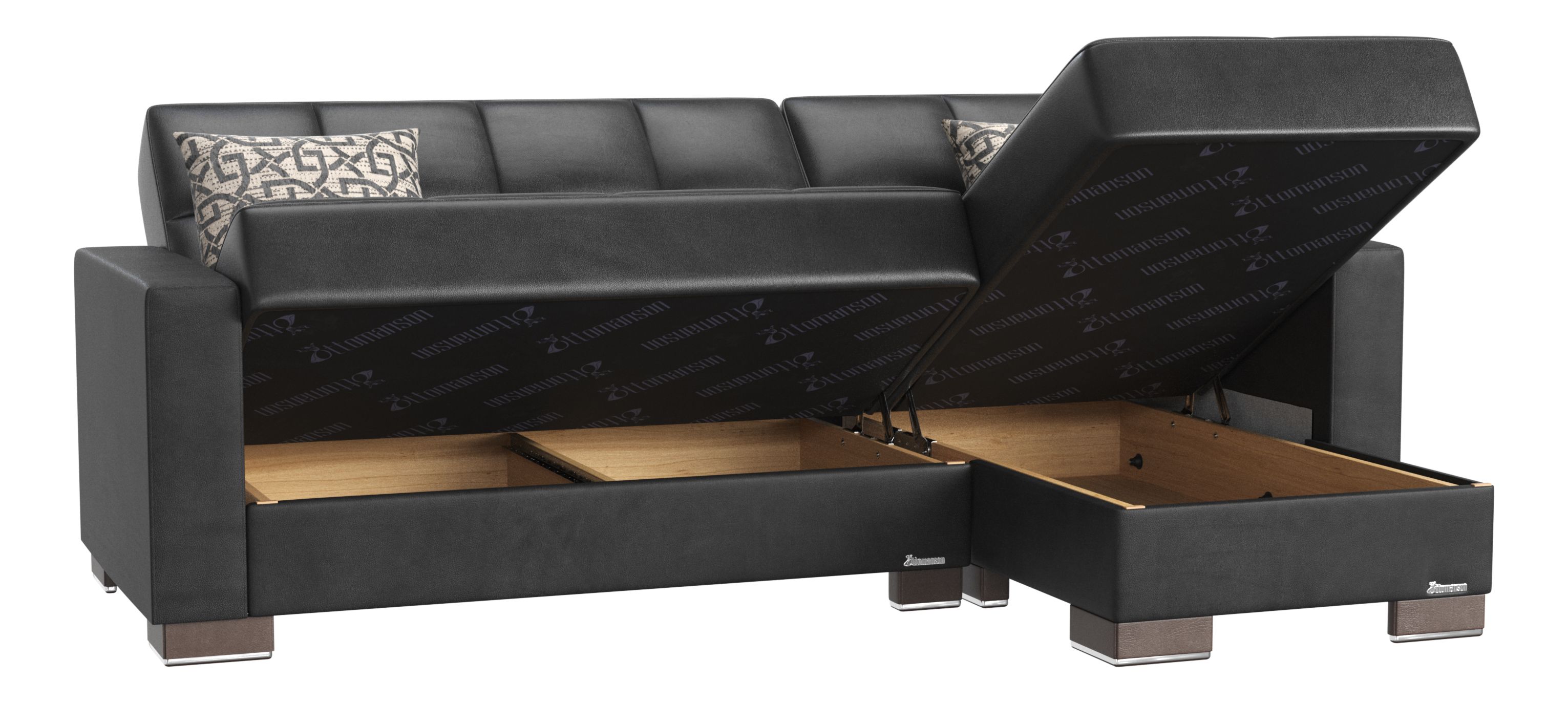 Armada PU Convertible L-Shaped Sectional Sofa