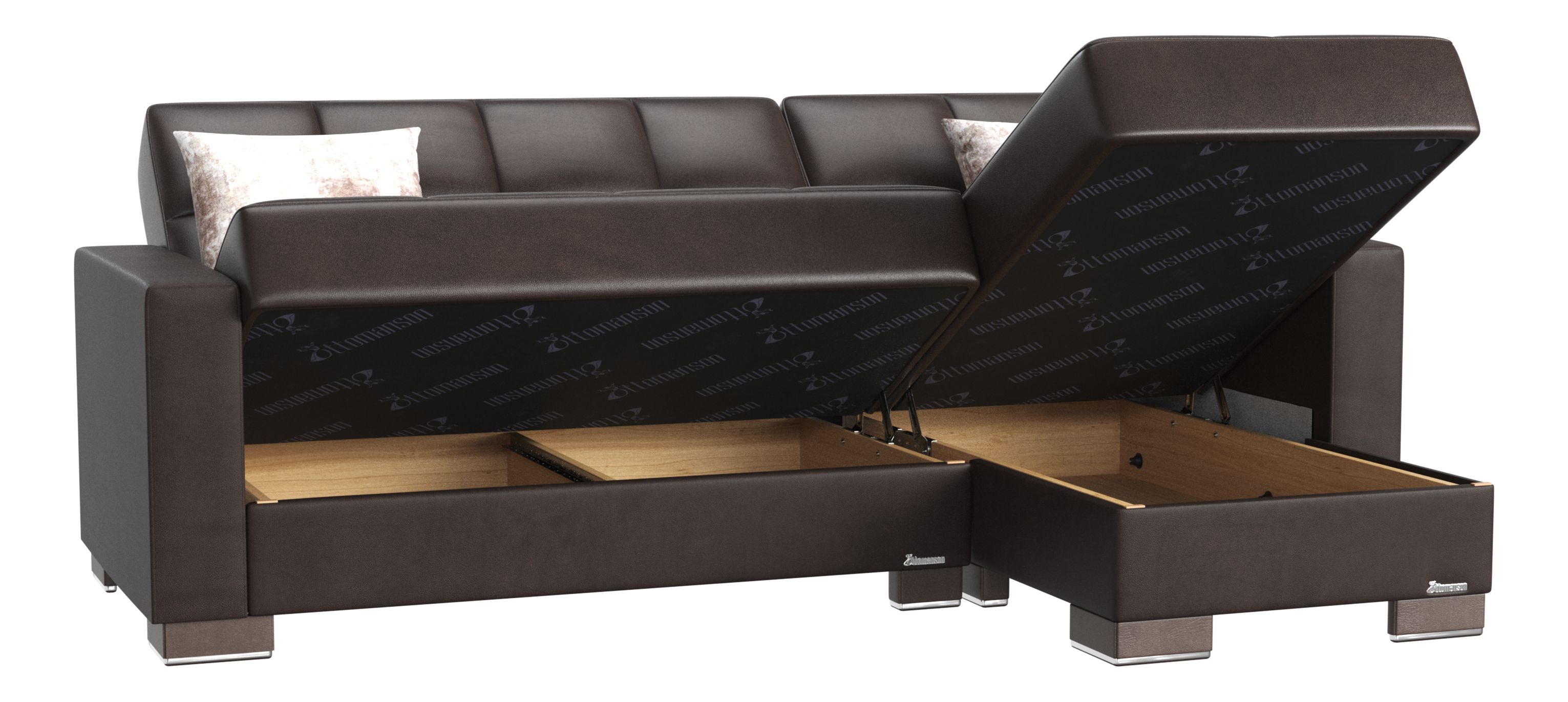 Armada PU Convertible L-Shaped Sectional Sofa
