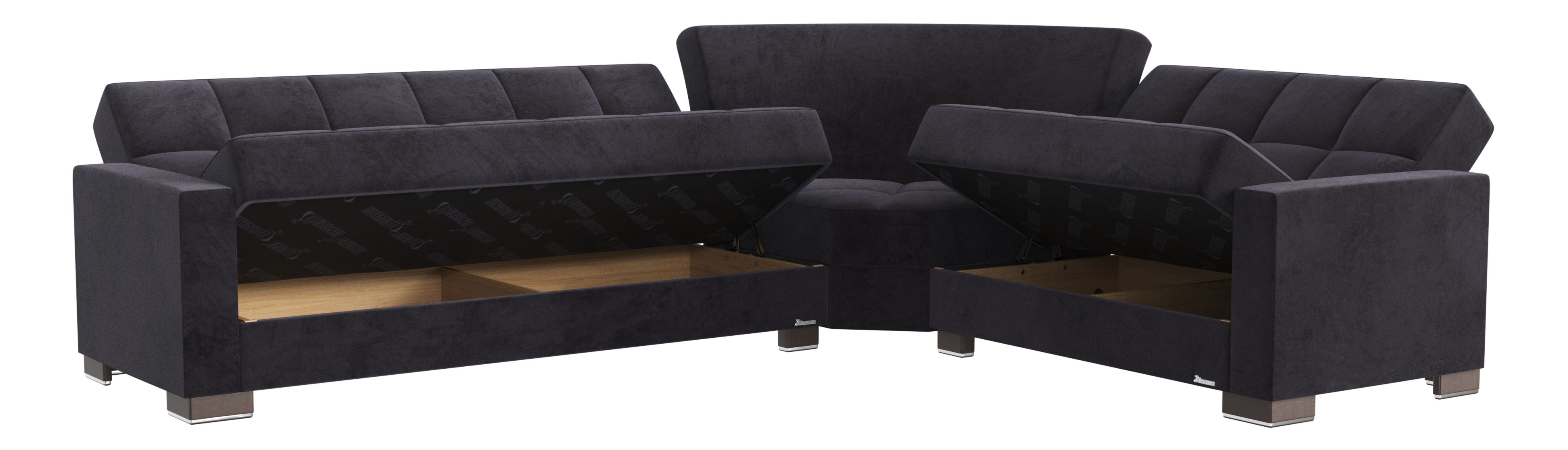 Armada Fabric Convertible Sectional Sofa