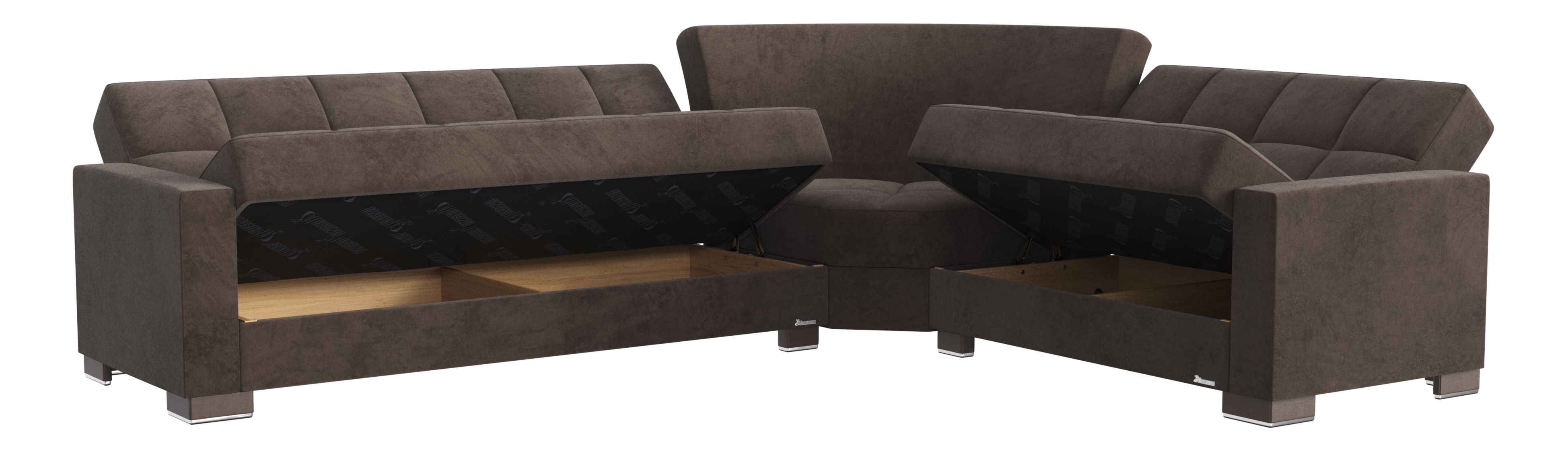 Armada Fabric Convertible Sectional Sofa