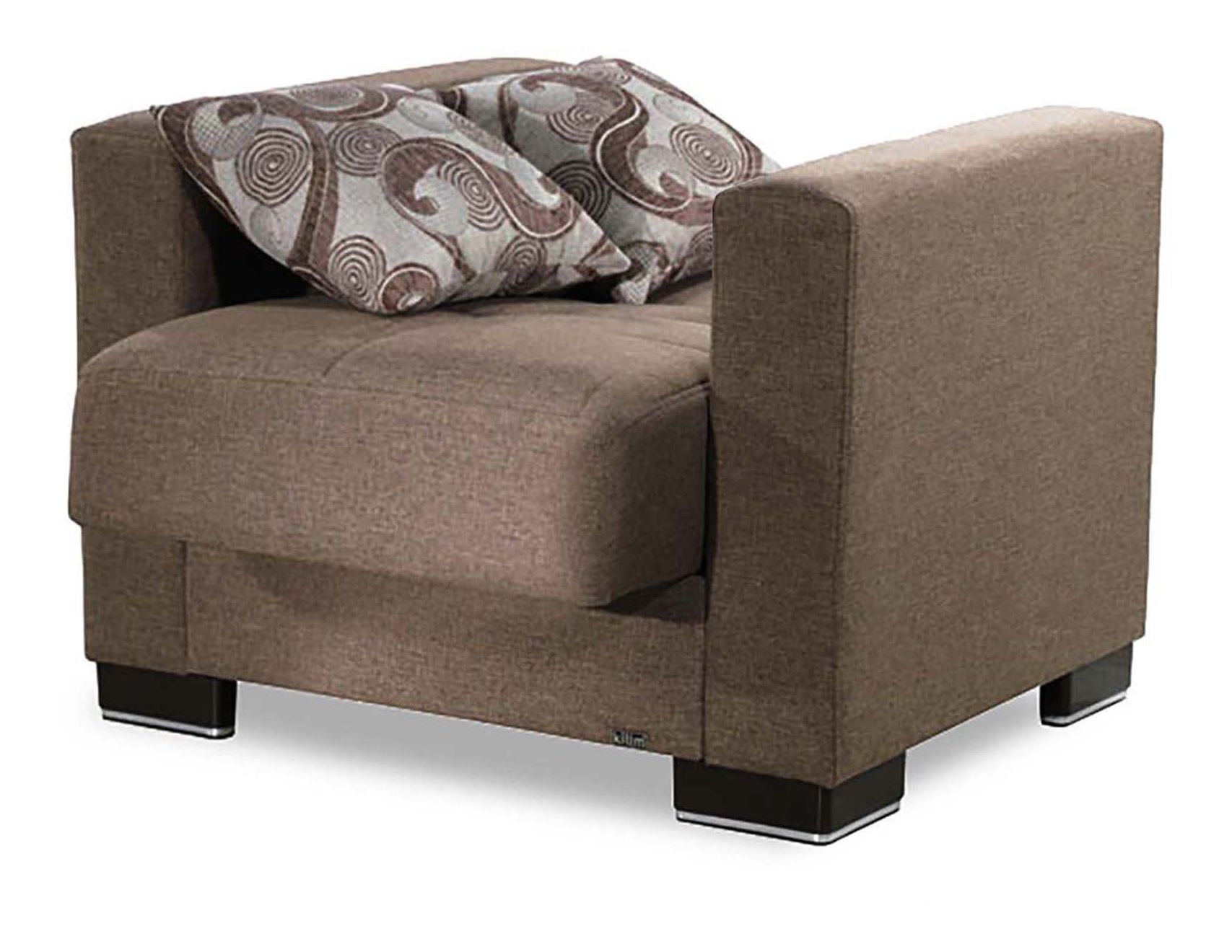 Armada Chenille Fabric Convertible Sleeper Chair