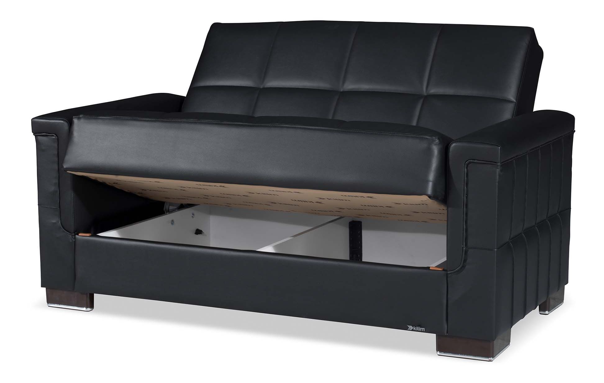 Armada PU Convertible Loveseat