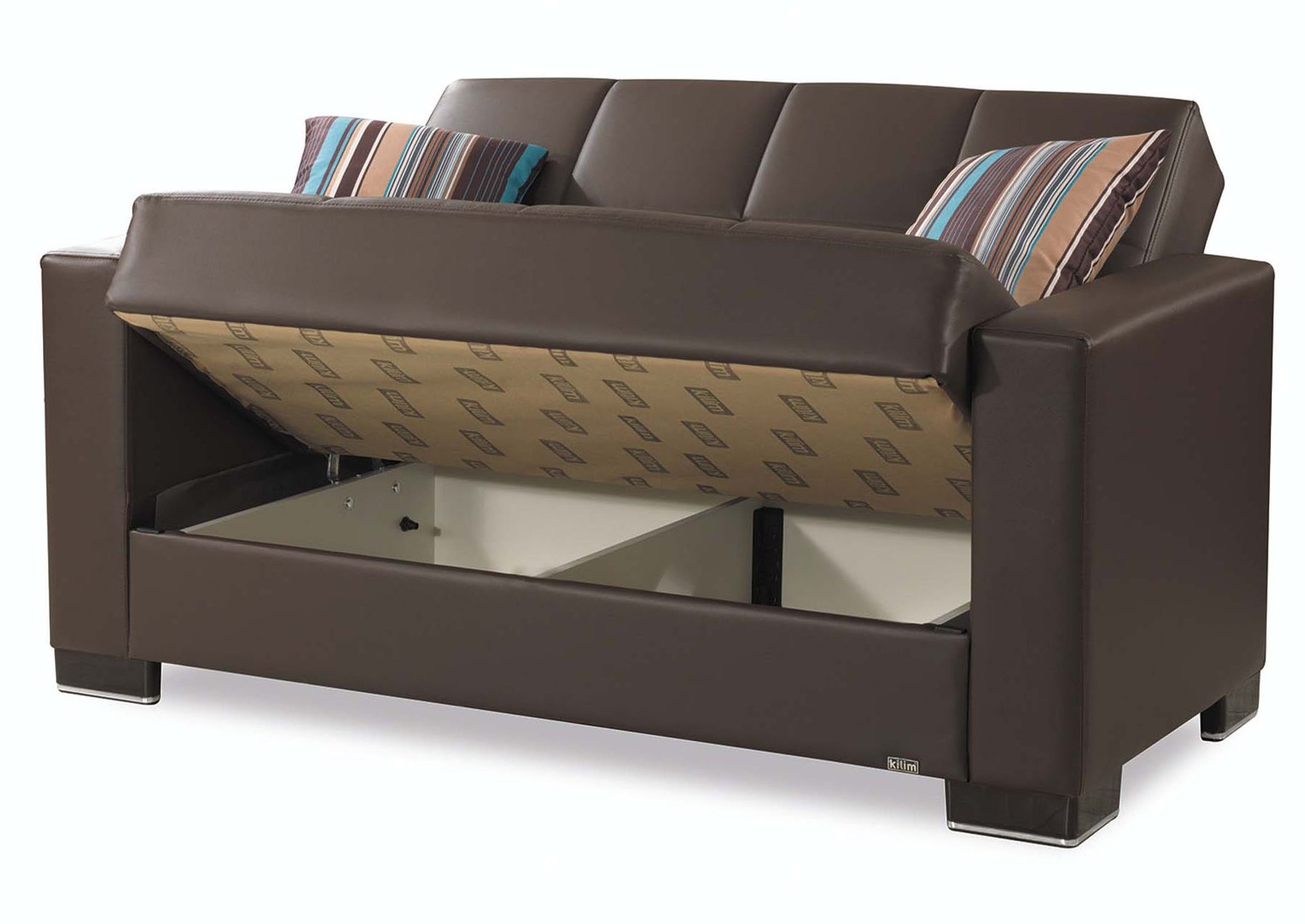 Armada PU Convertible Loveseat
