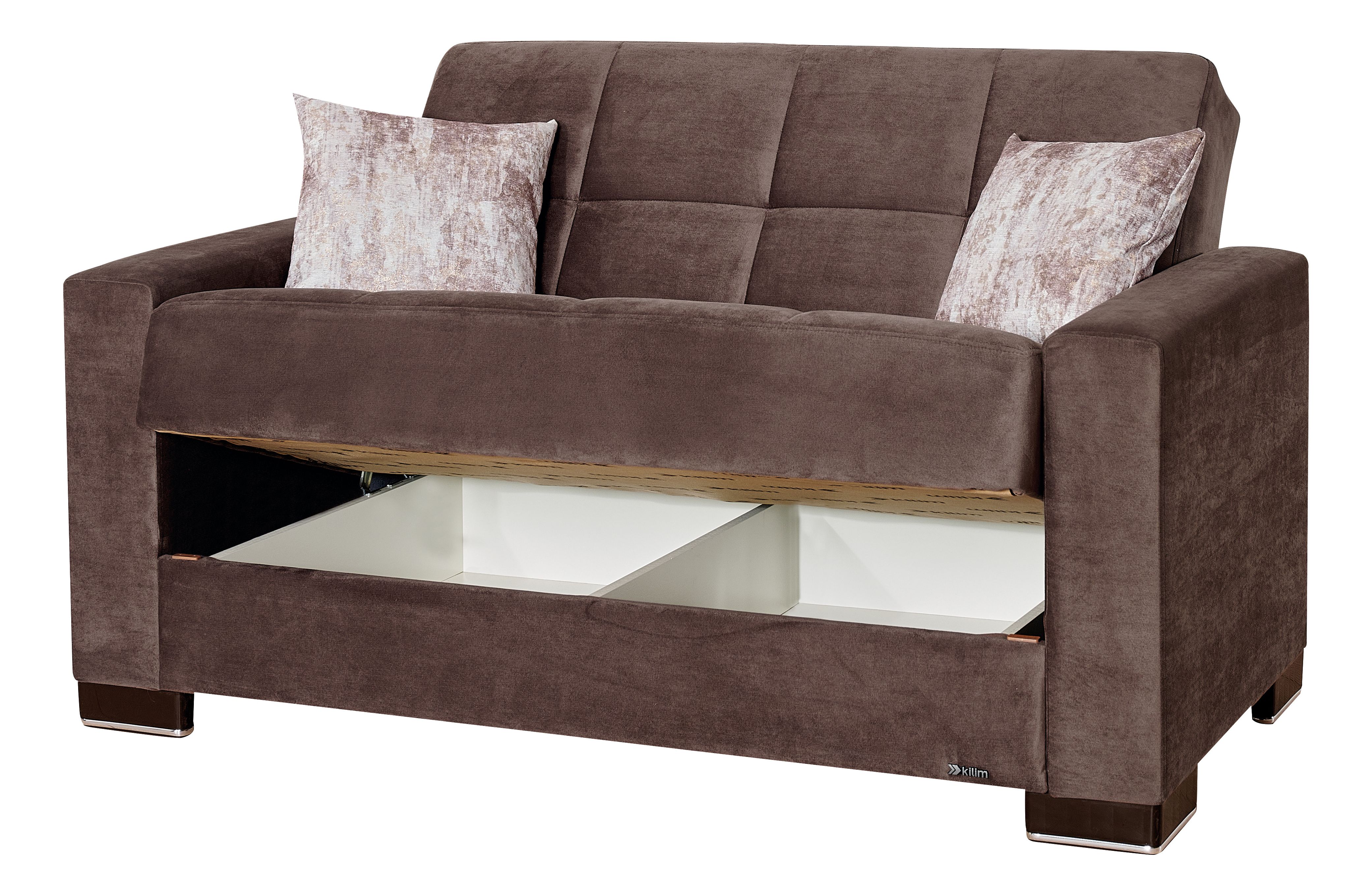 Armada Fabric Convertible Loveseat