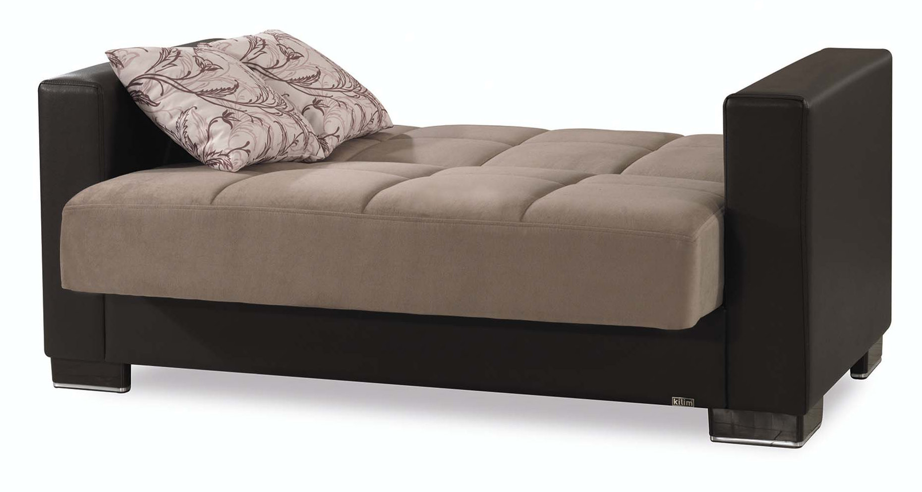 Armada Fabric/PU Convertible Loveseat