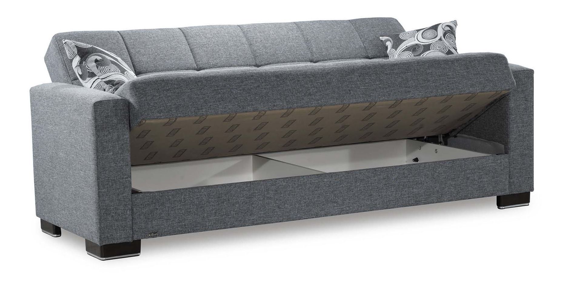 Armada Chenille Fabric Convertible Sofabed