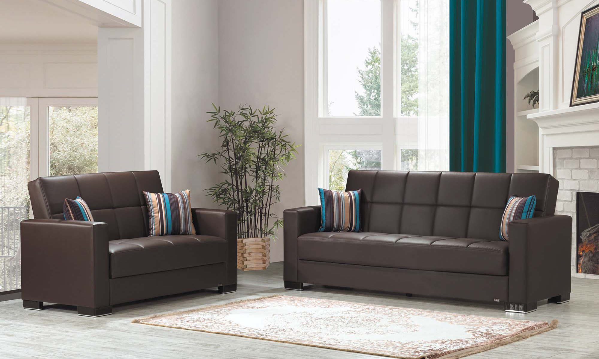 Armada PU Convertible Sofabed