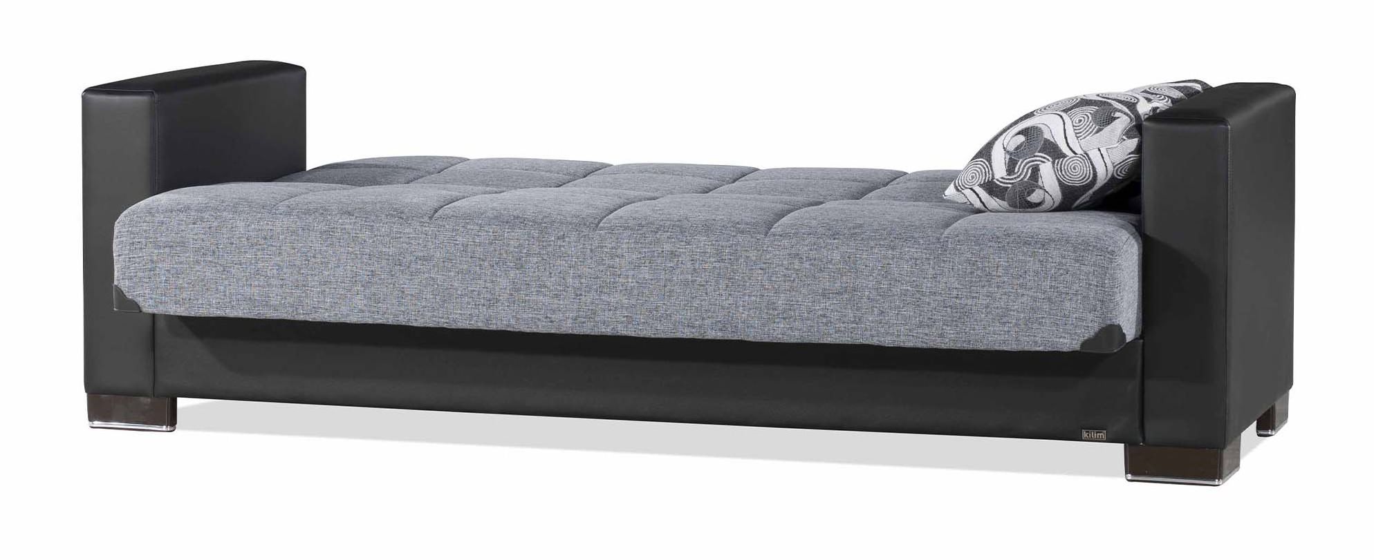 Armada Chenille Fabric/PU Convertible Sofabed