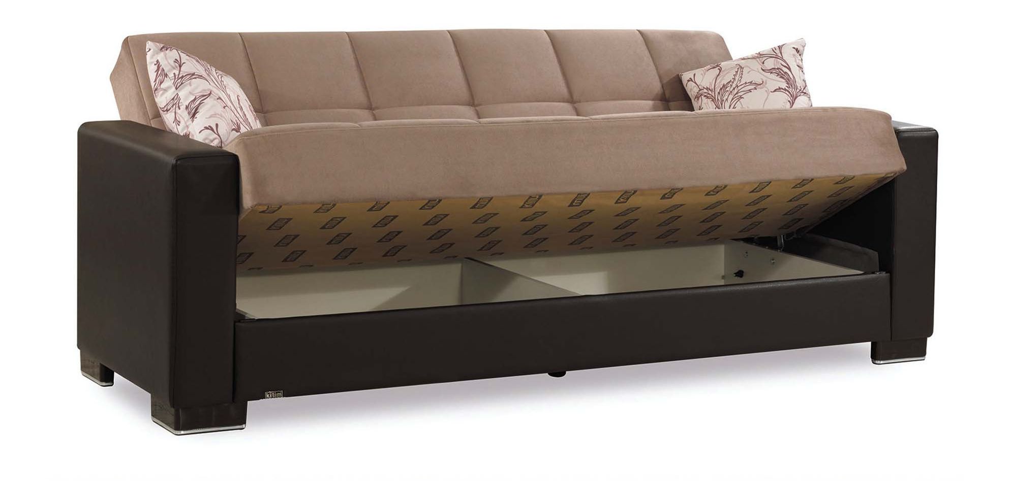 Armada Fabric/PU Convertible Sofabed