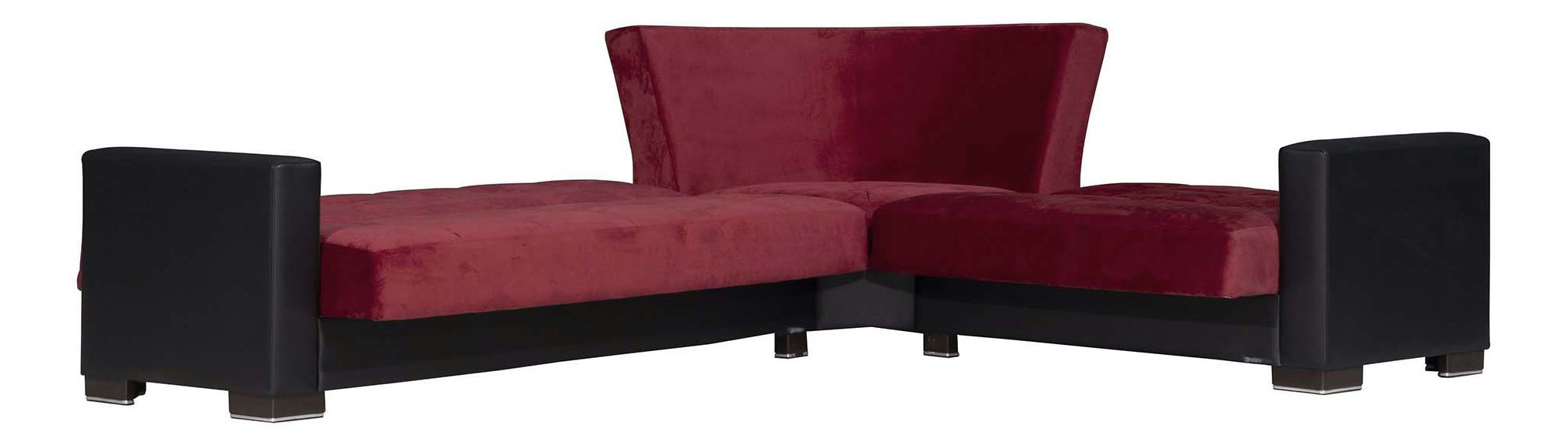 Armada Fabric/PU Convertible Sectional Sofa