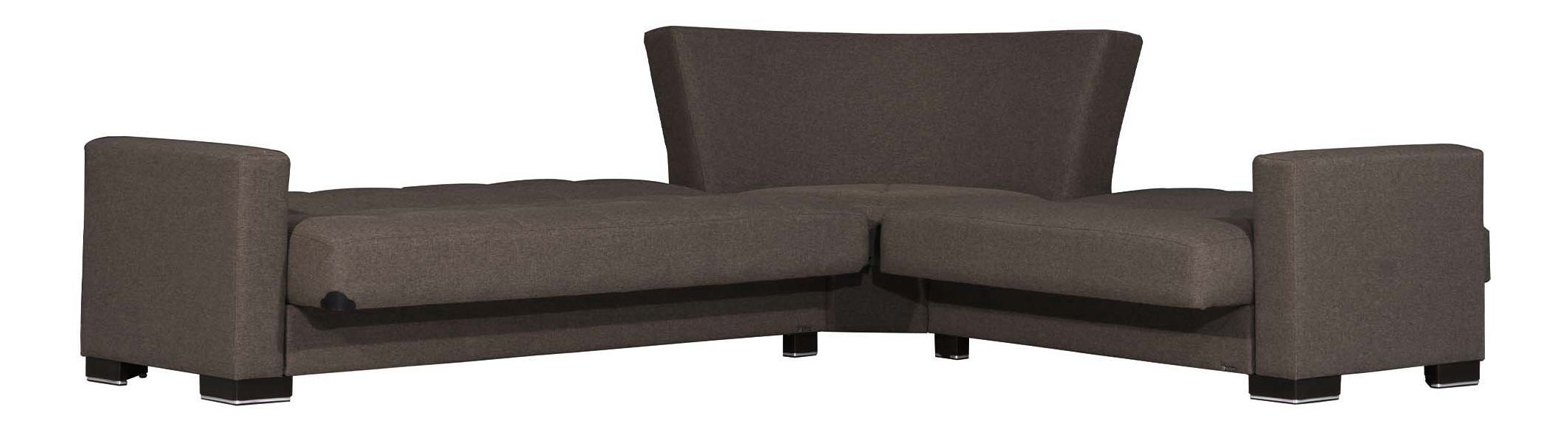Armada Chenille Fabric Convertible Sectional Sofa