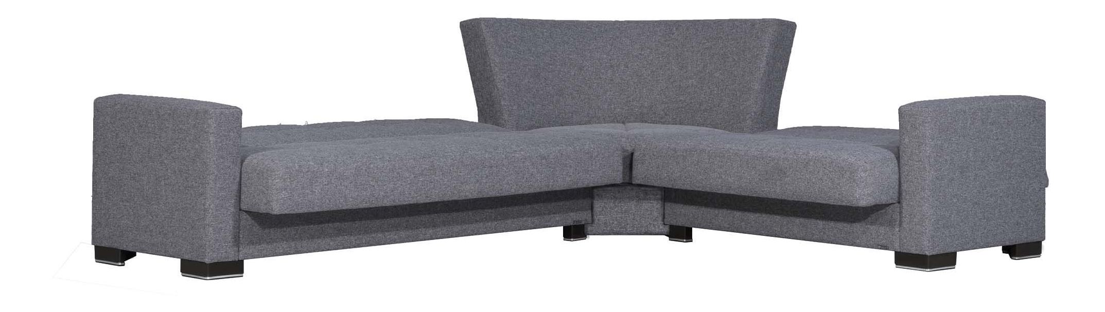 Armada Chenille Fabric Convertible Sectional Sofa