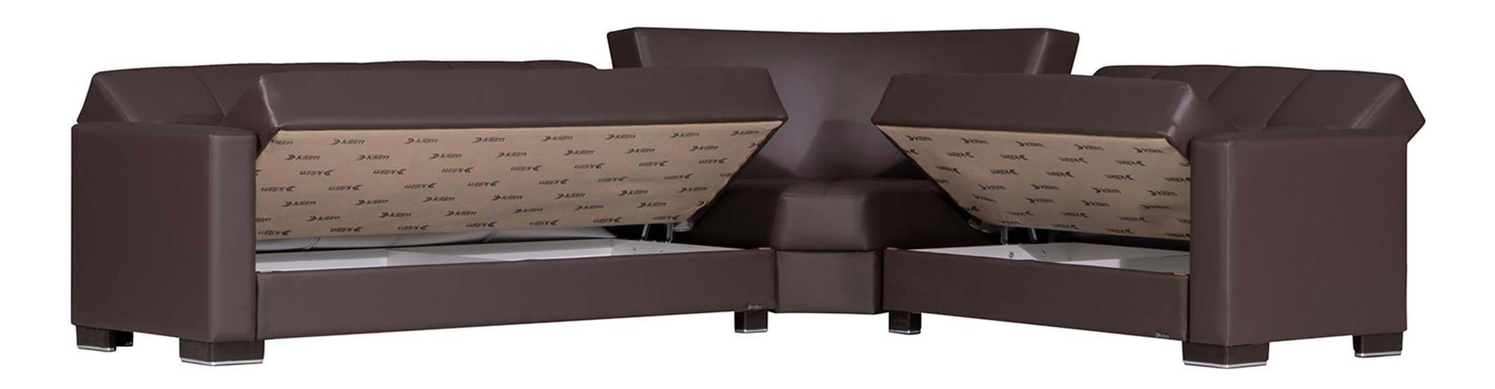 Armada PU Convertible Sectional Sofa