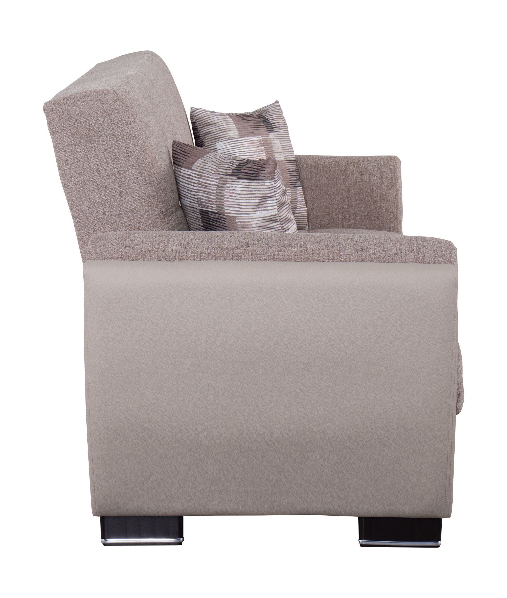 SM Armada Air Fabric/PU Sleeper Sofa with Storage
