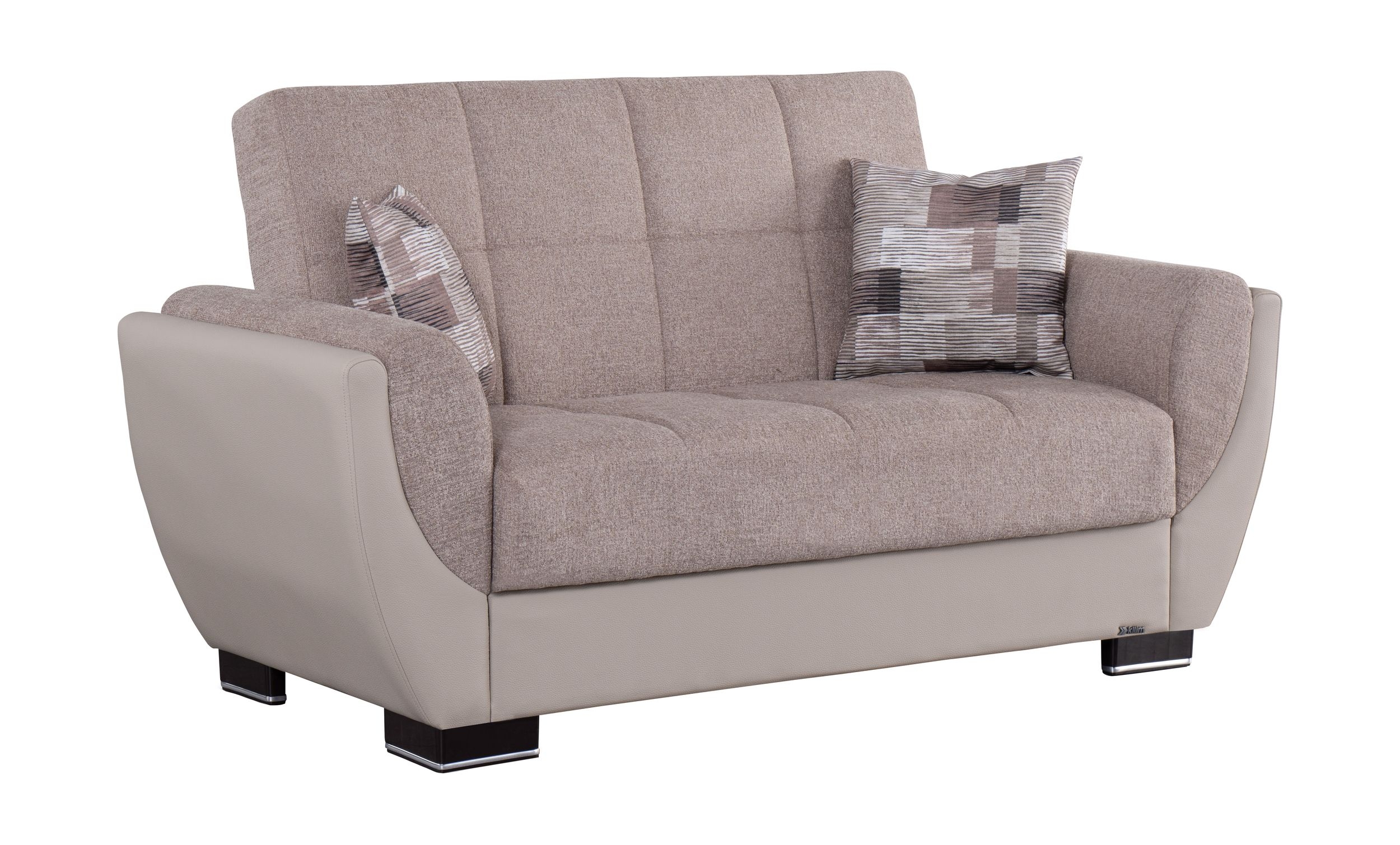 Ottomanson-Basics-Air-Collection-Convertible-63-in-Brown-Dark-Brown-Polyester-2-Seater-Loveseat
