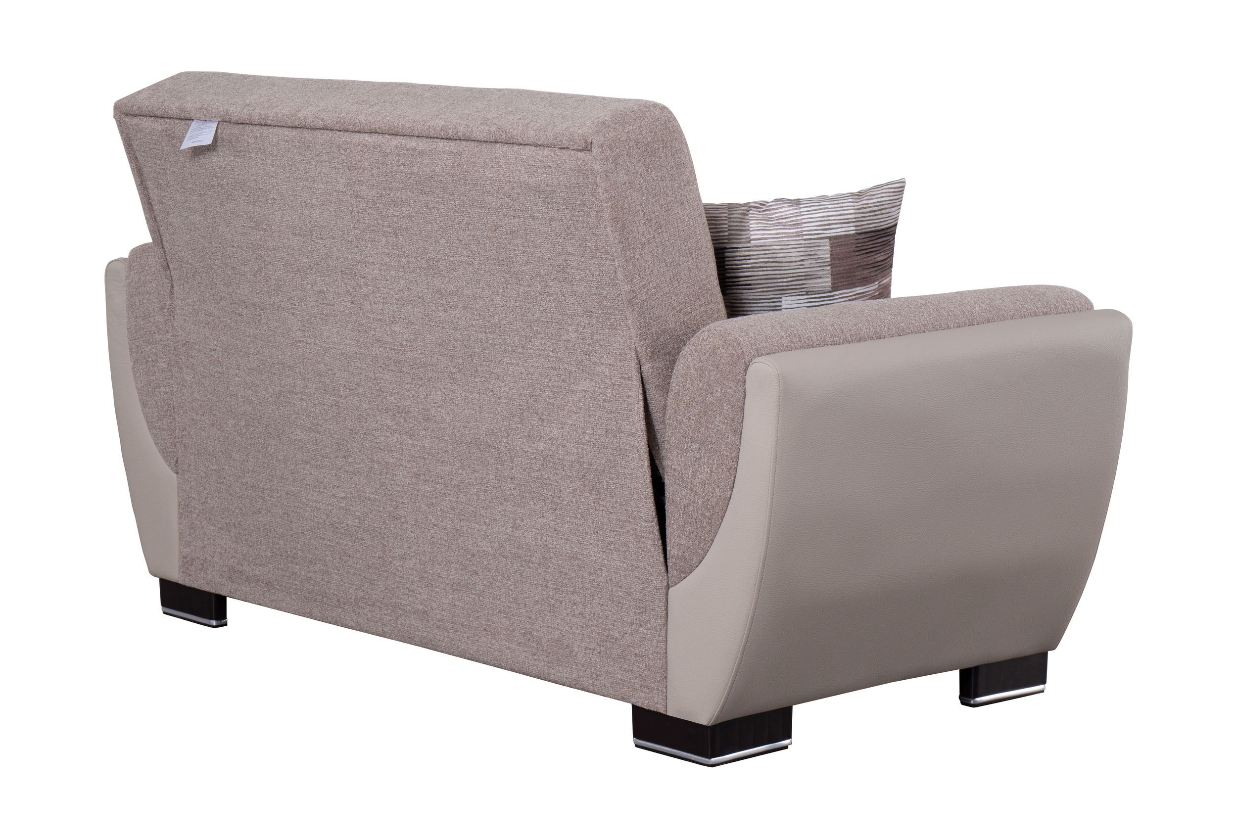 SM Armada Air Fabric/PU Sleeper Loveseat with Storage