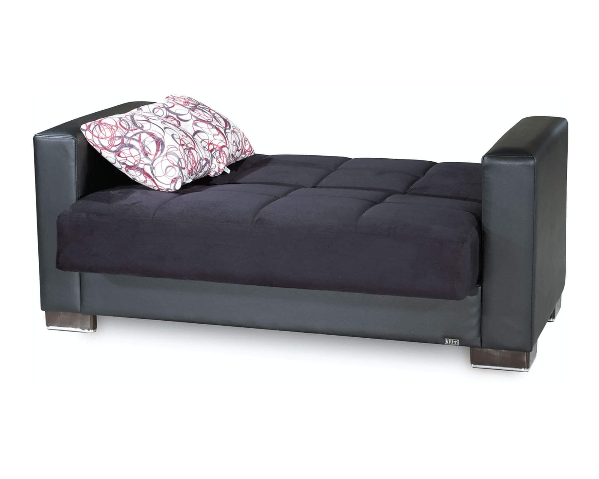 Armada Fabric/PU Convertible Loveseat