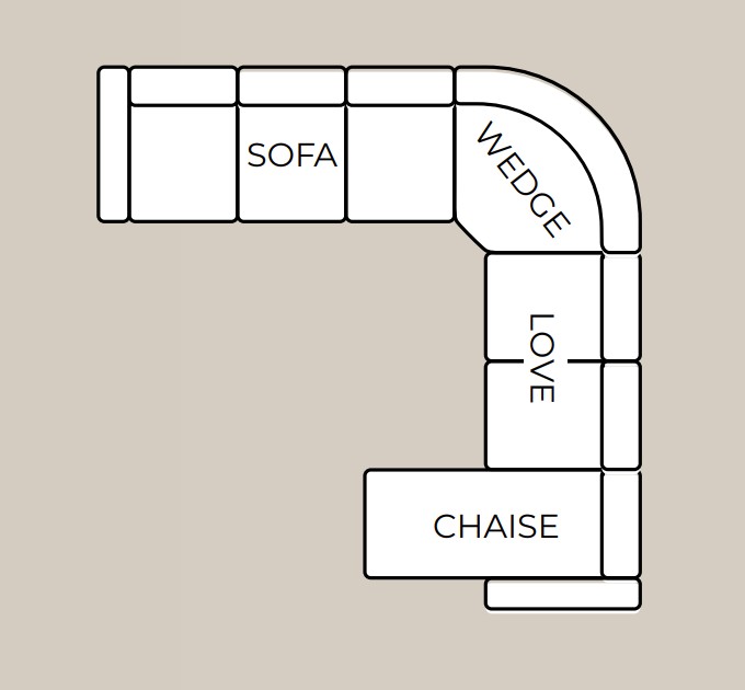 Barato Large L-Shaped Sectional Sofa with Channel Tufting and Plaid Pillows, Compostion 4
